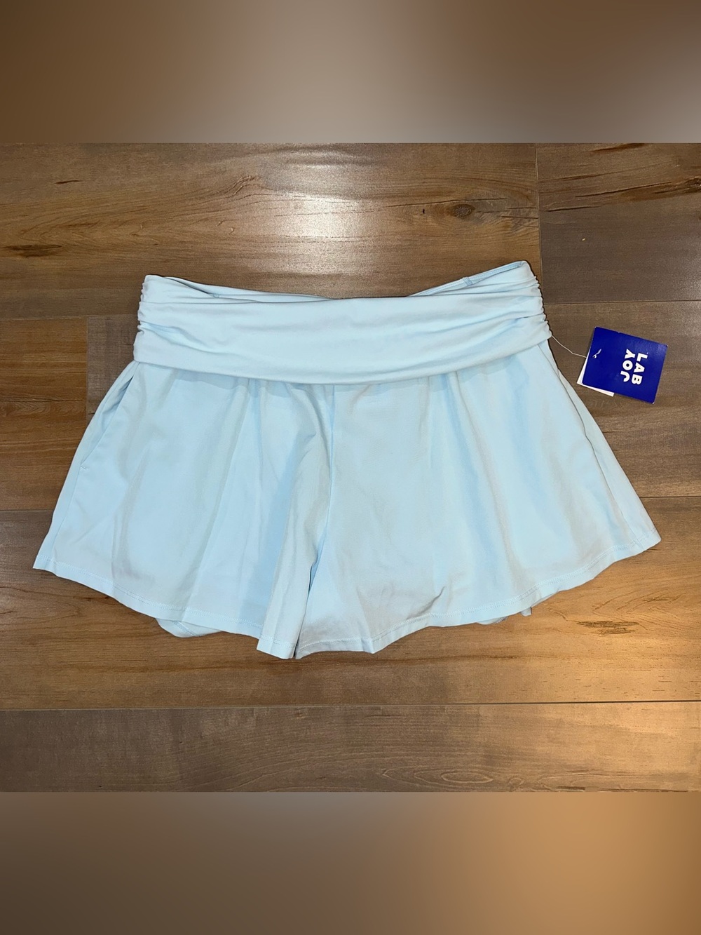 JoyLab Light Blue Fold-Over Waist Skort
